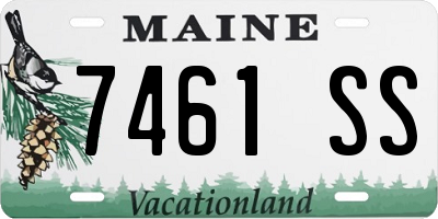 ME license plate 7461SS