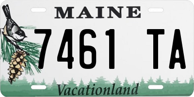 ME license plate 7461TA