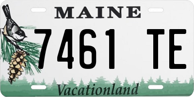 ME license plate 7461TE
