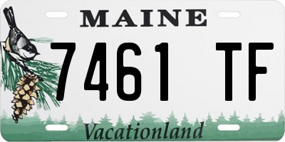 ME license plate 7461TF