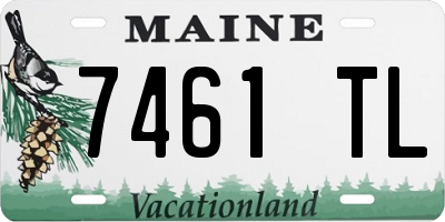 ME license plate 7461TL