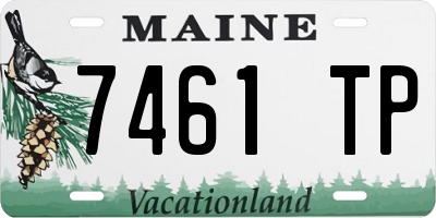 ME license plate 7461TP