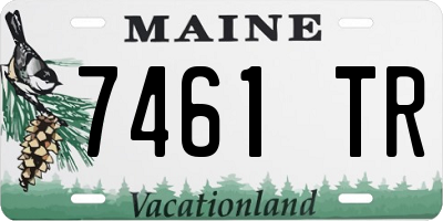ME license plate 7461TR