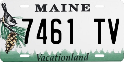 ME license plate 7461TV