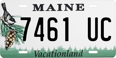 ME license plate 7461UC
