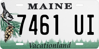 ME license plate 7461UI