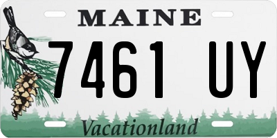 ME license plate 7461UY