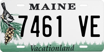 ME license plate 7461VE