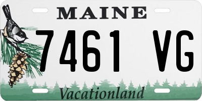 ME license plate 7461VG