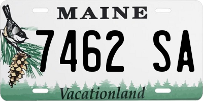 ME license plate 7462SA