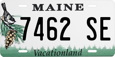 ME license plate 7462SE