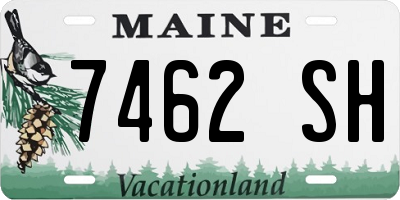 ME license plate 7462SH