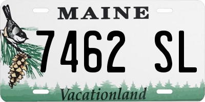 ME license plate 7462SL
