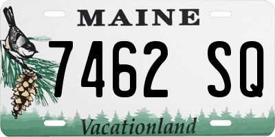 ME license plate 7462SQ