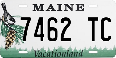 ME license plate 7462TC