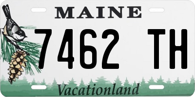 ME license plate 7462TH