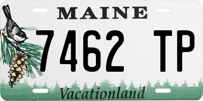 ME license plate 7462TP