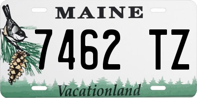 ME license plate 7462TZ