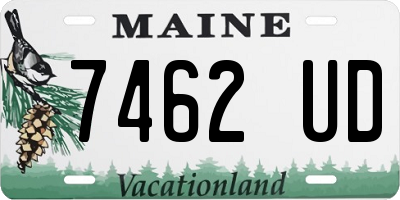 ME license plate 7462UD
