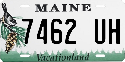 ME license plate 7462UH