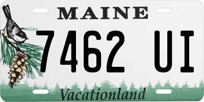 ME license plate 7462UI