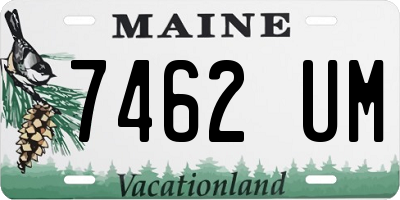 ME license plate 7462UM