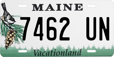 ME license plate 7462UN
