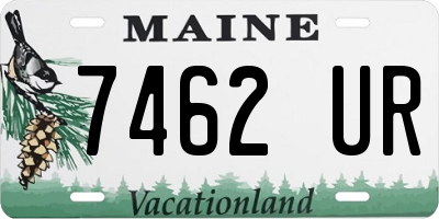 ME license plate 7462UR