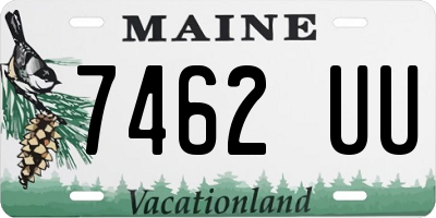 ME license plate 7462UU