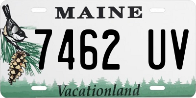 ME license plate 7462UV