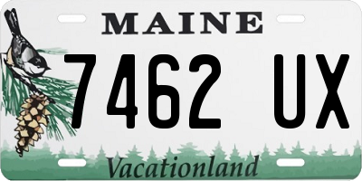 ME license plate 7462UX