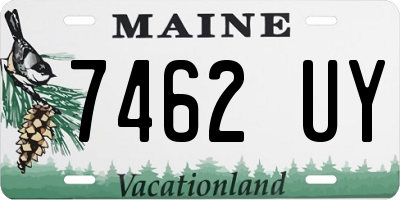 ME license plate 7462UY