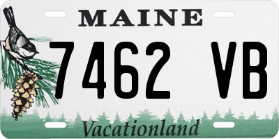 ME license plate 7462VB