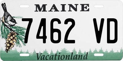 ME license plate 7462VD