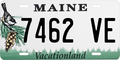 ME license plate 7462VE