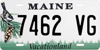 ME license plate 7462VG