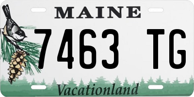 ME license plate 7463TG