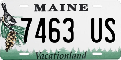 ME license plate 7463US
