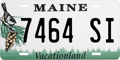 ME license plate 7464SI