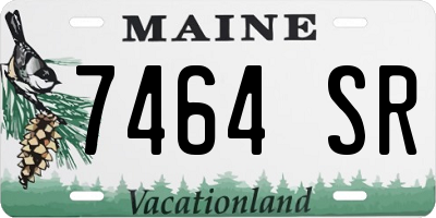 ME license plate 7464SR