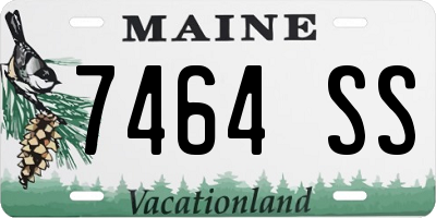 ME license plate 7464SS