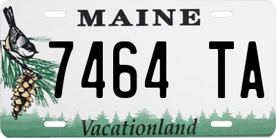 ME license plate 7464TA