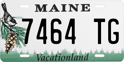 ME license plate 7464TG