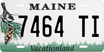 ME license plate 7464TI