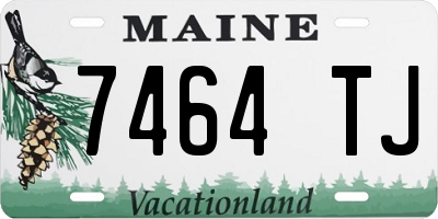 ME license plate 7464TJ