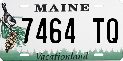 ME license plate 7464TQ