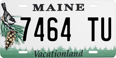 ME license plate 7464TU