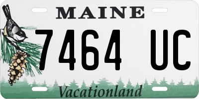 ME license plate 7464UC