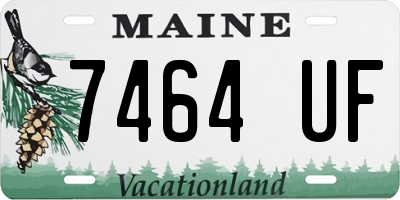 ME license plate 7464UF