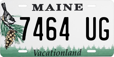 ME license plate 7464UG